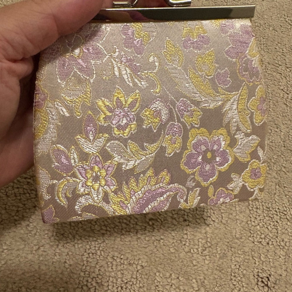 Floral Brocade Clutch